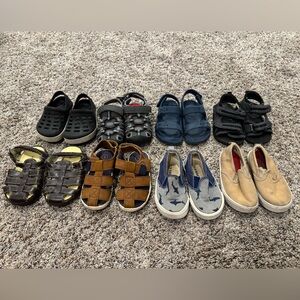 Boys sandals/shoes all size 6 toddler lot